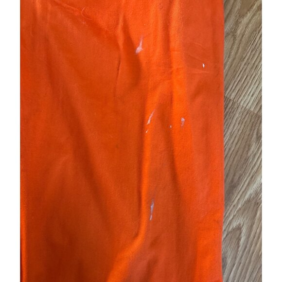 Put It On Hi Vis Orange Bib Overalls Size 44 Reflective Stripes Adjustable - Picture 10 of 10